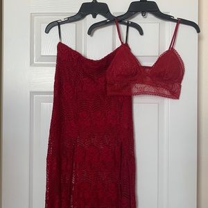 Bralette + skirt set